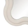 Miroir Ondulé Tissu bouclé blanc - Thumbnail Image 4