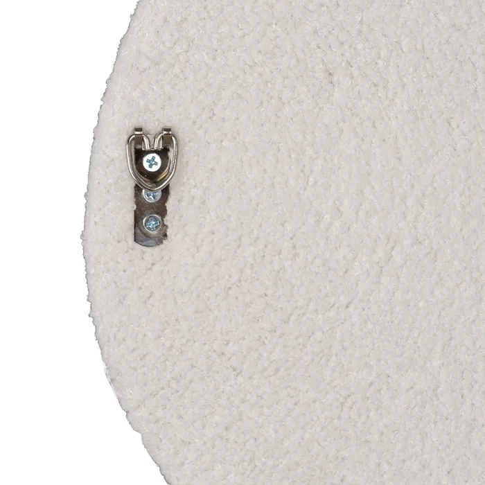 Miroir Ondulé Tissu bouclé blanc – Image 5