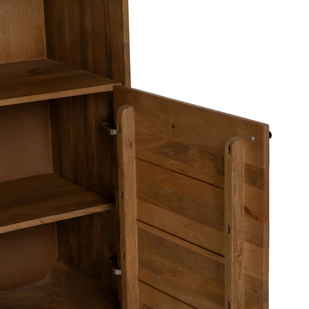 Buffet Armoire Marceau 110cm manguier massif angles arrondis design majdeltier 6