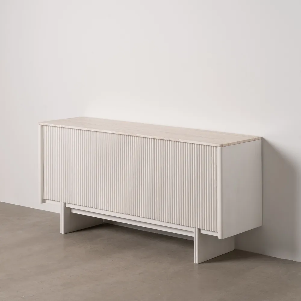 Buffet Blanc Plateau Travertin majdeltier