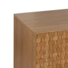 Buffet Marigni design brutaliste damier tiroirs 160cm majdeltier frene 5