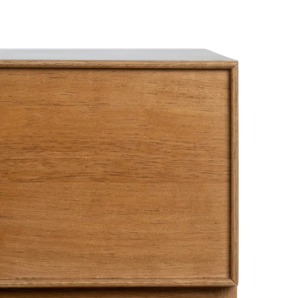 Buffet Marigni design brutaliste damier tiroirs 160cm majdeltier frene 8