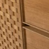Buffet Marigni design brutaliste damier tiroirs 160cm majdeltier frene 9
