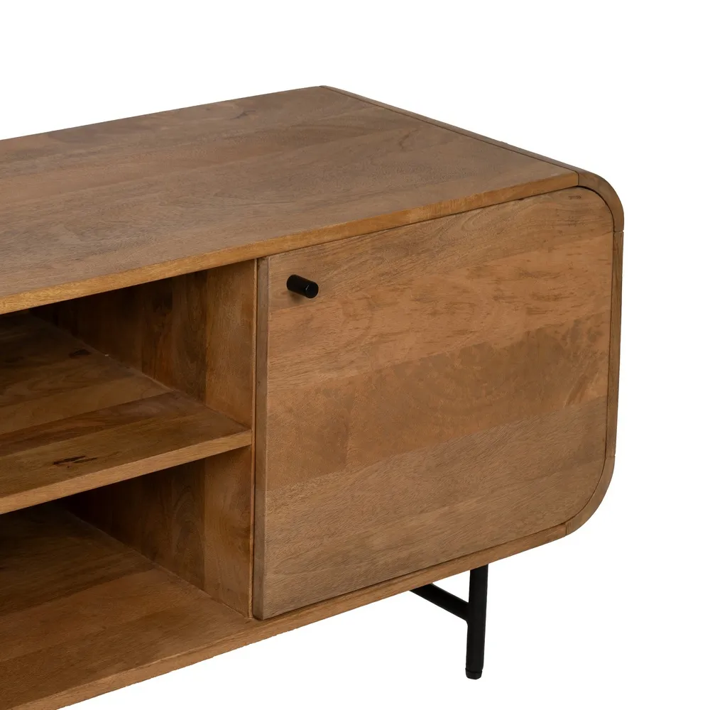 Meuble TV Marceau 160 cm meuble arrondi design manguier massif majdeltier 7