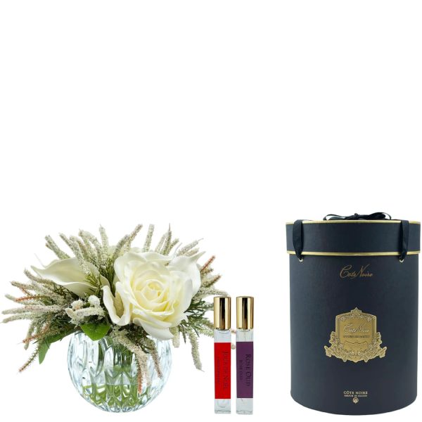 CÔTE NOIRE - Bouquet Parfumé De Roses Et De Lys Ivoire
