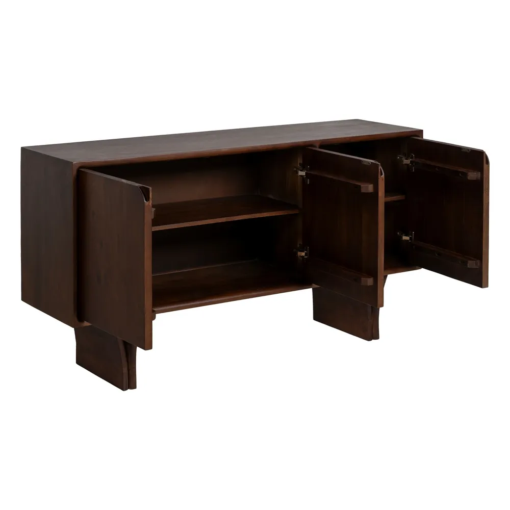Buffet Alsia Acacia massif majdeltier teinte chaude