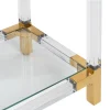 Console Design Verre Plexiglass Et Laiton majdeltier 4