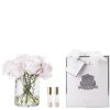 Cote Noire Bouquet Chevrons Boutons de Roses Rose Clair