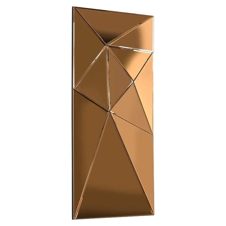Miroir joni facettes bronze design original bijou mural majdeltier 2