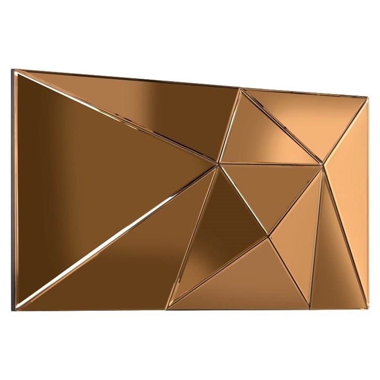 Miroir joni facettes bronze design original bijou mural majdeltier 3