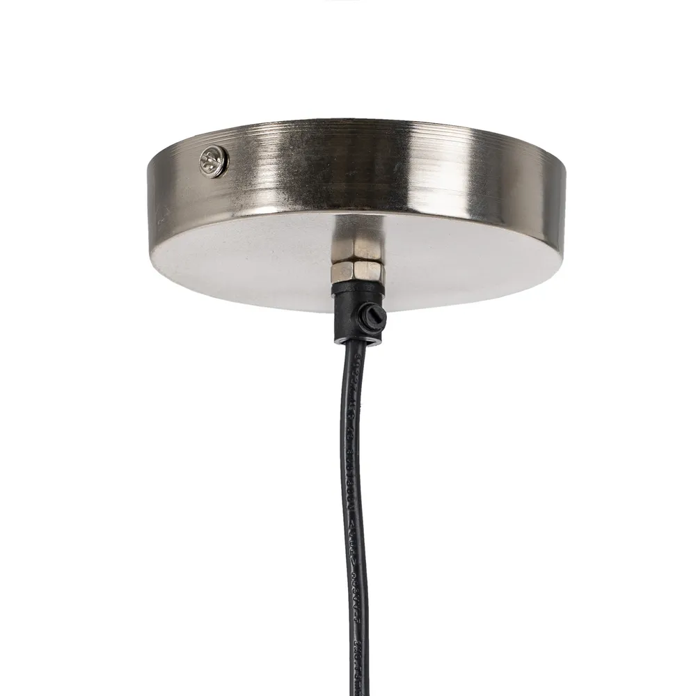 Suspension Originale Moderne En Metal Argente 3