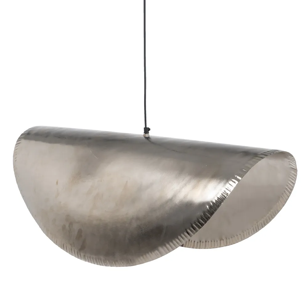 Suspension Originale Moderne En Metal Argente