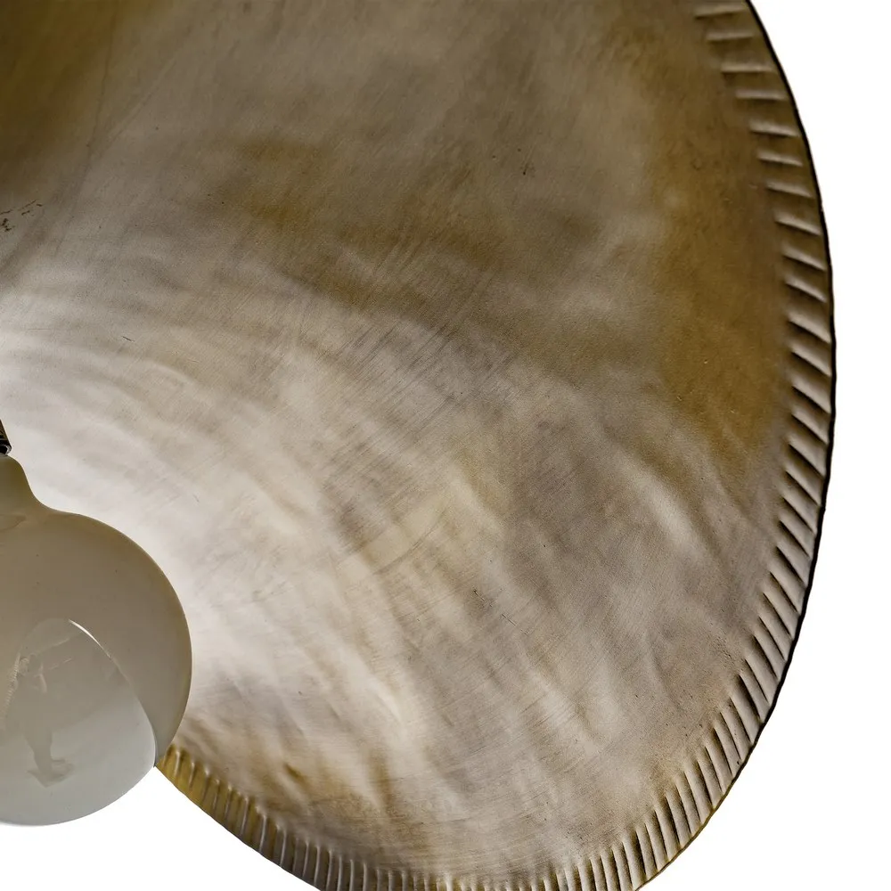 Suspension Originale Moderne En Metal Dore Patine majdeltier courbe 3