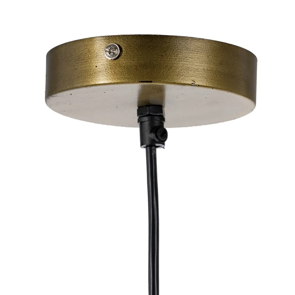Suspension Originale Moderne En Metal Dore Patine majdeltier courbe 4