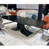 Table Vogue en verre trempe effet martele waterglass 280cm majdeltier 2