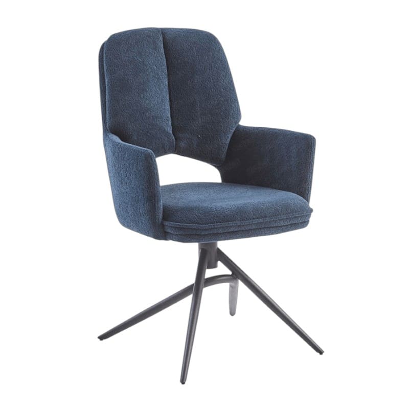 Chaise Pivotante Viktor Avec Accoudoirs bleu majdeltier 3
