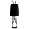 Lampadaire Lapin Hiding Rabbit® Argent - WERNS® - 115 cm d’Élégance et de Fantaisie