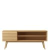 Meuble TV Chene Naturel CASO 777 style scandinave Chene clair CASO 777 pieds droits massif design designer Steffensen Wurth majdeltier 2