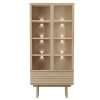 Vitrine Chene Blanchi CASO 777 style scandinave Chene clair CASO 777 pieds droits massif design designer Steffensen Wurth majdeltier 5