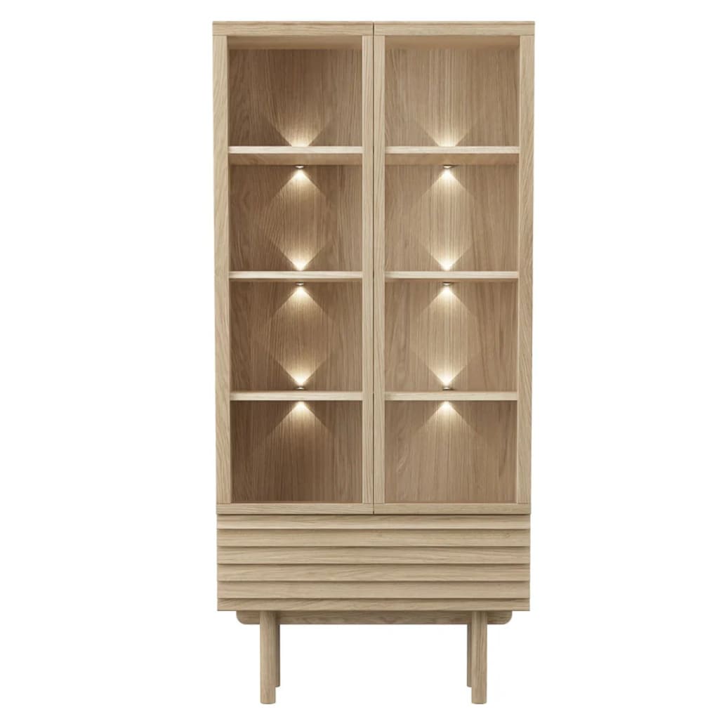 Vitrine Chene Blanchi CASO 777 style scandinave Chene clair CASO 777 pieds droits massif design designer Steffensen Wurth majdeltier 5