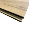 plateau de table céramique sur verre trempé finition bois