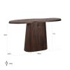 Console Odile 140 cm-manguier-massif-fonçé-majdeltier-5 Console Odile 140 cm manguier massif fonce majdeltier 5