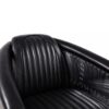 Fauteuil Club DC3 Cuir style aviateur, aluminium poli