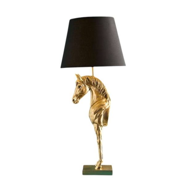 Lampe Cheval Wendy Or - WERNS- cheval doré