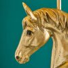 Lampe Cheval Wendy Or - WERNS- cheval doré