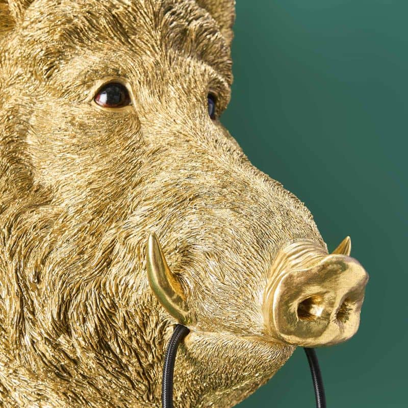Applique Murale Sanglier Willy Dore sanglier or cochon werns wernervoss majdeltier 1