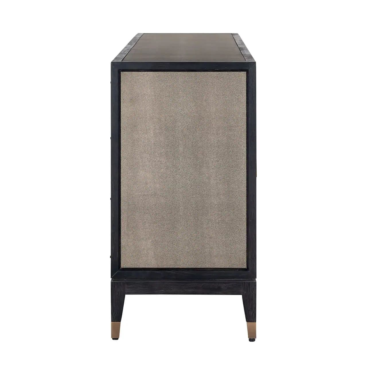 Buffet Bloomville 4-portes-buffet-classique-chic-intemporel-chéne-noir-cuir-majdeltier-2 Buffet Bloomville 4 portes buffet classique chic intemporel chene noir cuir majdeltier 2