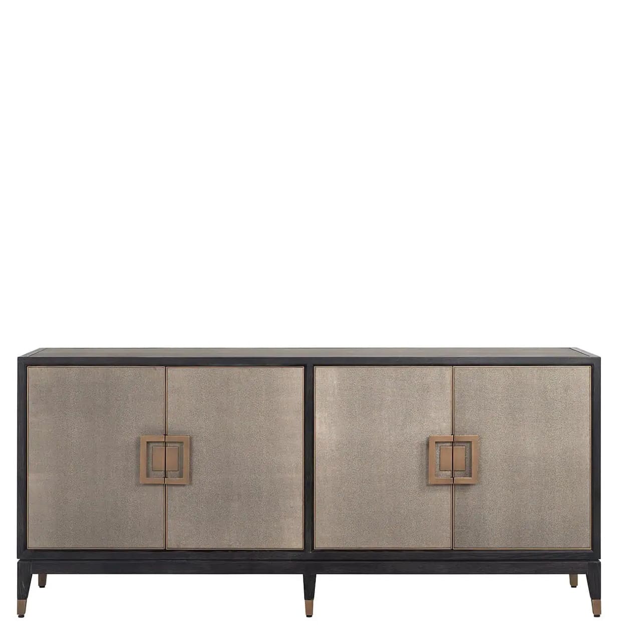 Buffet Bloomville 4-portes-buffet-classique-chic-intemporel-chéne-noir-cuir-majdeltier-3 Buffet Bloomville 4 portes