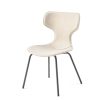 Chaise Design Fia En Cuir beige majdeltier 01