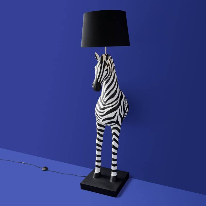 Lampadaire Zebra Zora Noir majdeltier 1