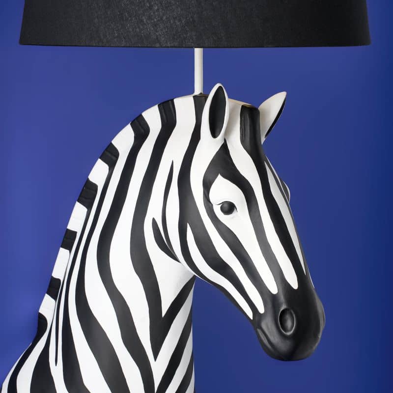 Lampadaire Zebra Zora Noir majdeltier 2