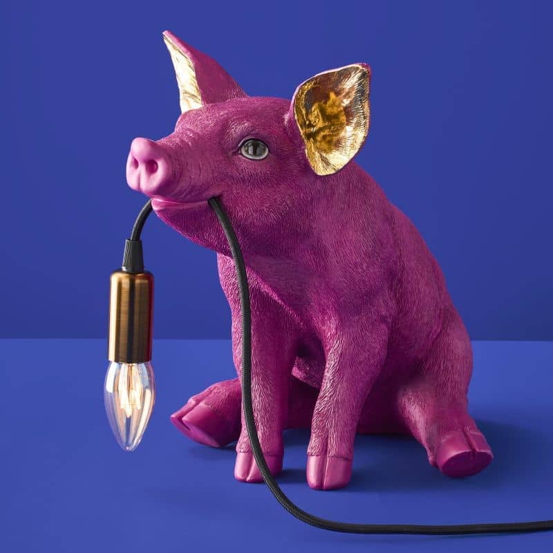 Lampe de table Piggy Rose - WERNS®-cochon-majdeltier