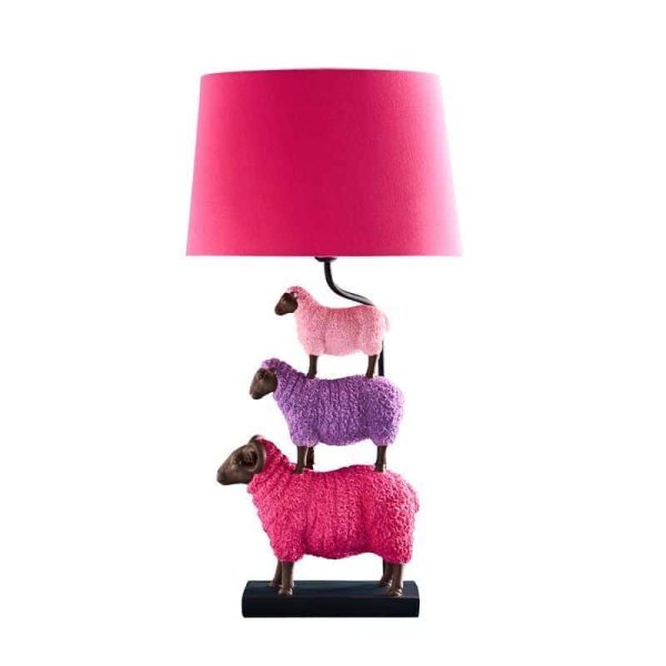 Lampe de table Colorful Sheep avec moutons superposés - Werns