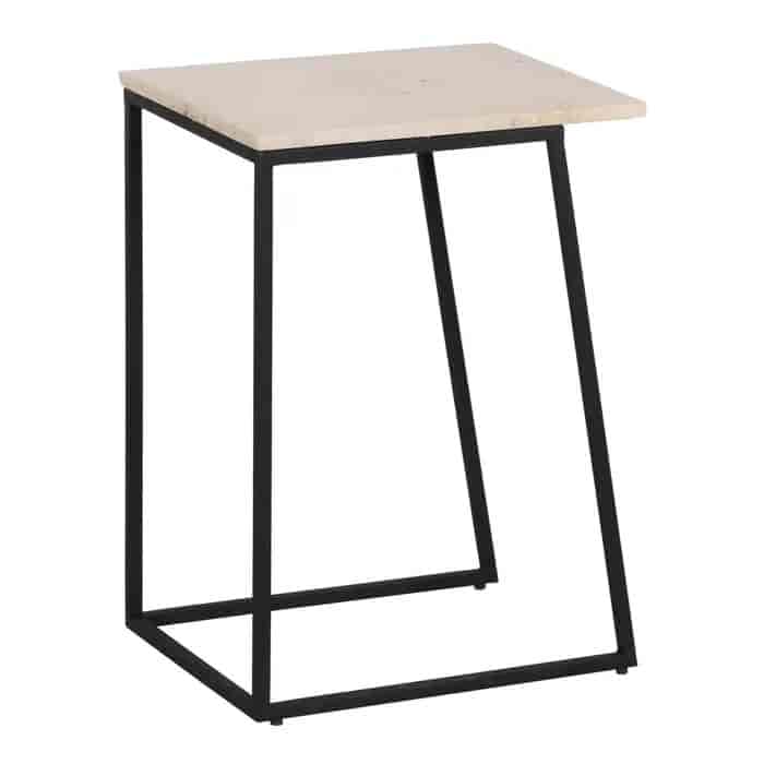 Set de 2 tables dappoint rectangulaires travertin majdeltier 1