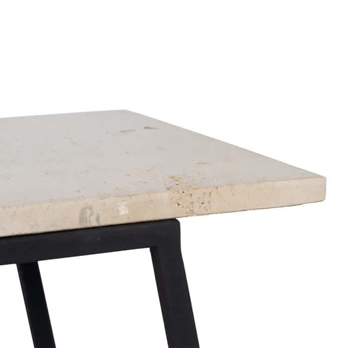 Set de 2 tables dappoint rectangulaires travertin majdeltier 5