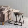 Set de 2 tables dappoint rectangulaires travertin majdeltier 9