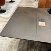Table Rectangulaire Extensible En Ceramique Hector bronze rouille pied central etoile majdeltier 6