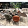 Table Rectangulaire Extensible En Ceramique Hector bronze rouille pied central etoile majdeltier 7 1