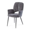 chaise avec accoudoirs en tissu moderne andreas 1
