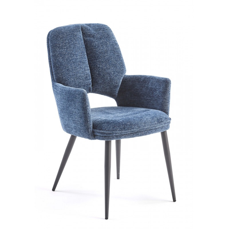 chaise avec accoudoirs en tissu moderne andreas 6