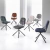 chaise design confortable pivotante tissu lexi pied metal pauline majdeltier 6 2