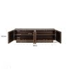 meuble tv Bryant 4 portes original bois massif manguier miroir design majdeltier 5