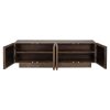 meuble tv Bryant 4 portes original bois massif manguier miroir design majdeltier 6