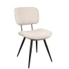 chaise mira beige 4 pieds metal industriel poignee majdeltier 0