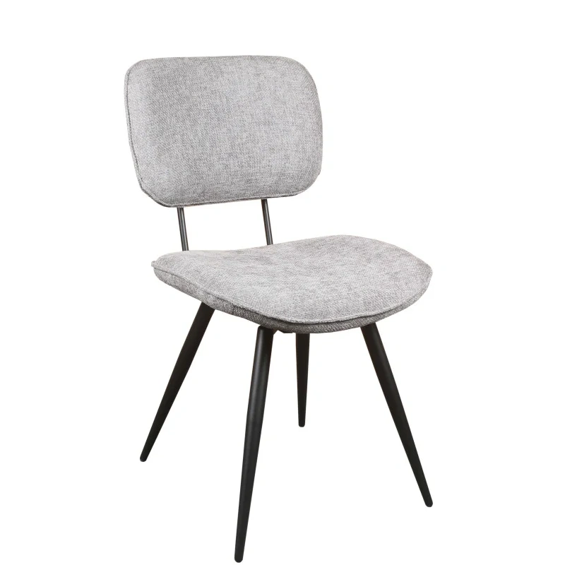 chaise mira gris 4 pieds metal industriel majdeltier 0