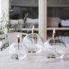 lampe a huile peri sphére ronde - Majdeltier (1) Lampe à Huile Sphère Ronde en Verre Transparent- peri living